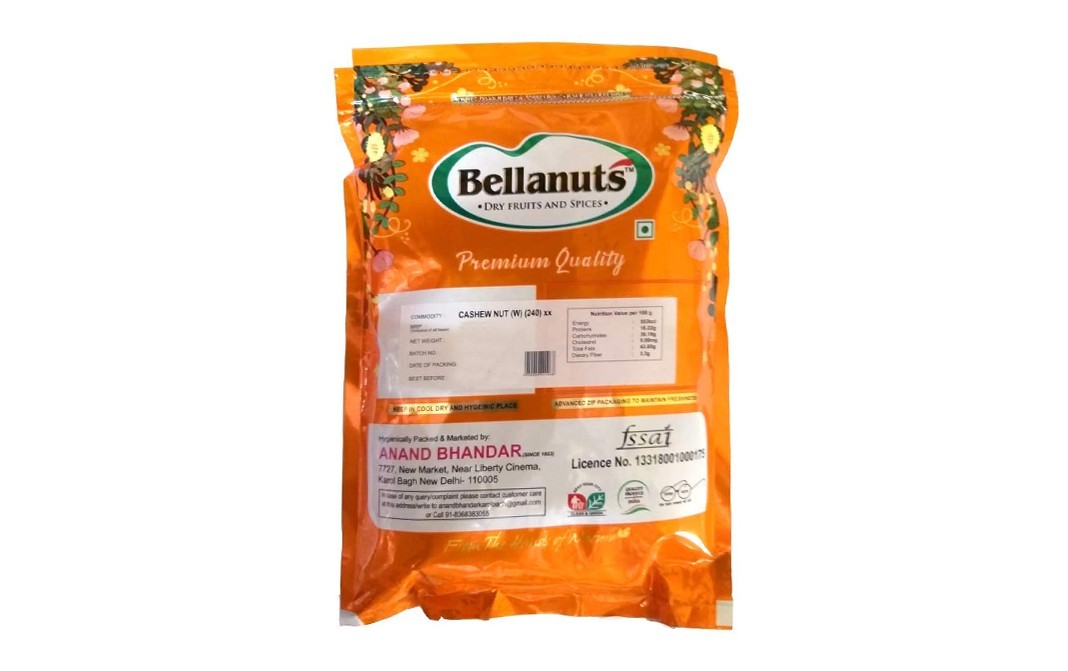 Bellanuts Cashew Nut    Pack  250 grams